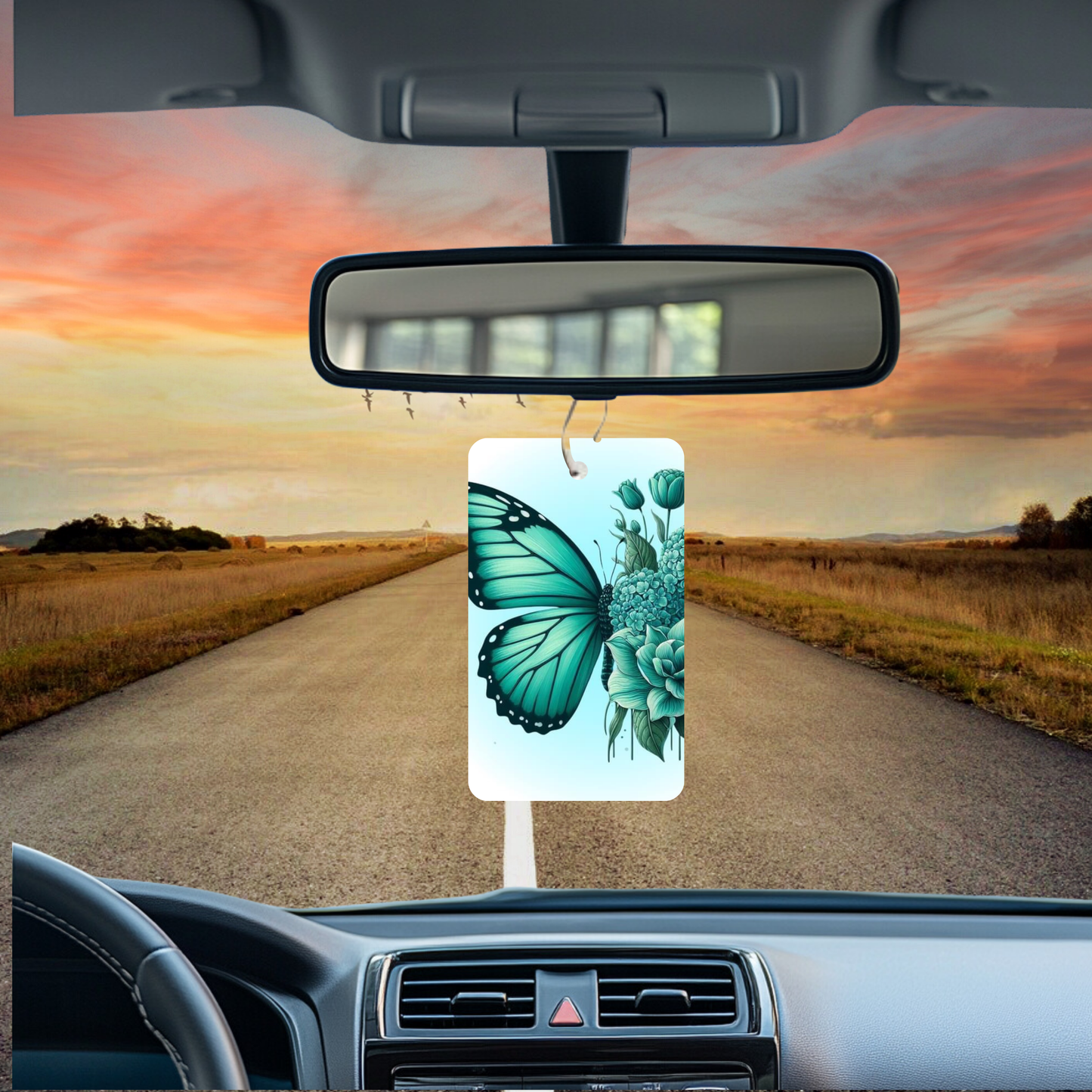 Butterfly Air Freshener, Green, Add your own scent!