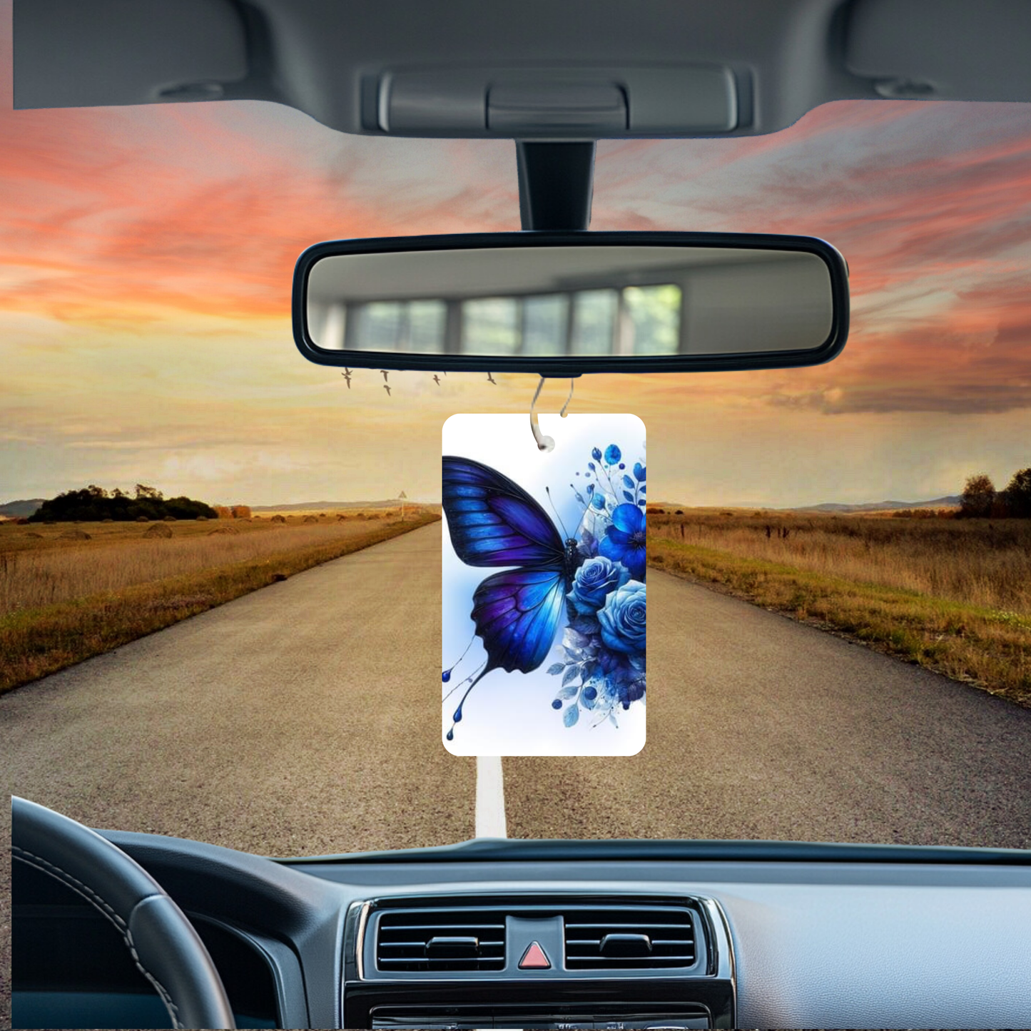 Butterfly Air Freshener, Blue, Add your own scent!