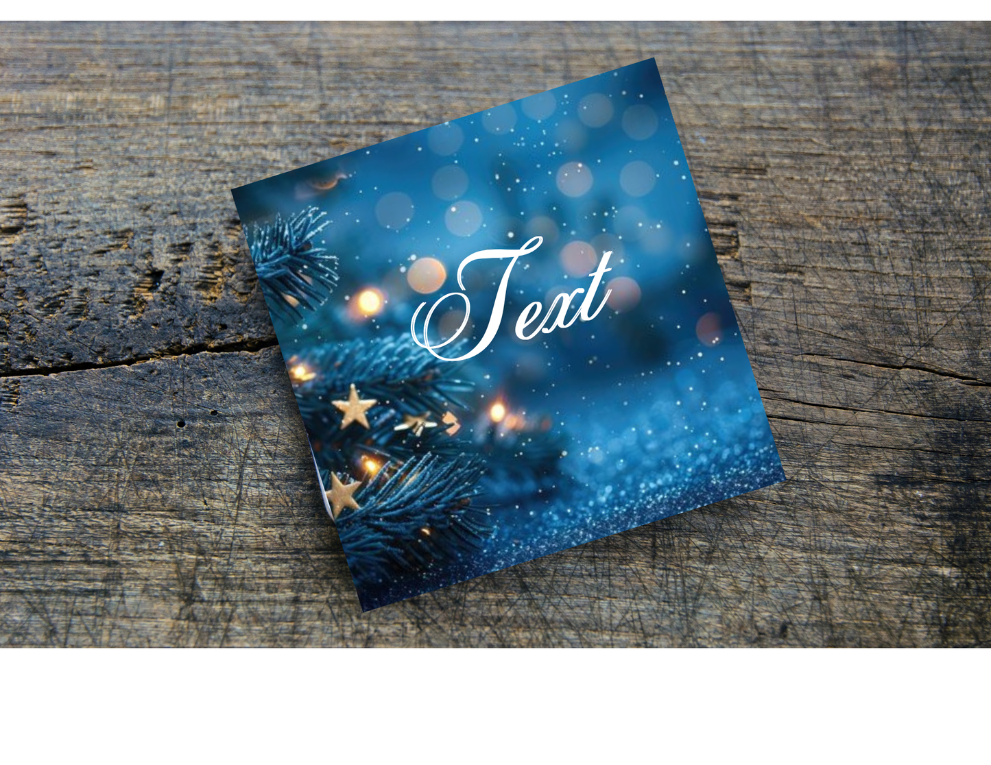 Holiday Tree Home Coasters, Personalized, set of 4