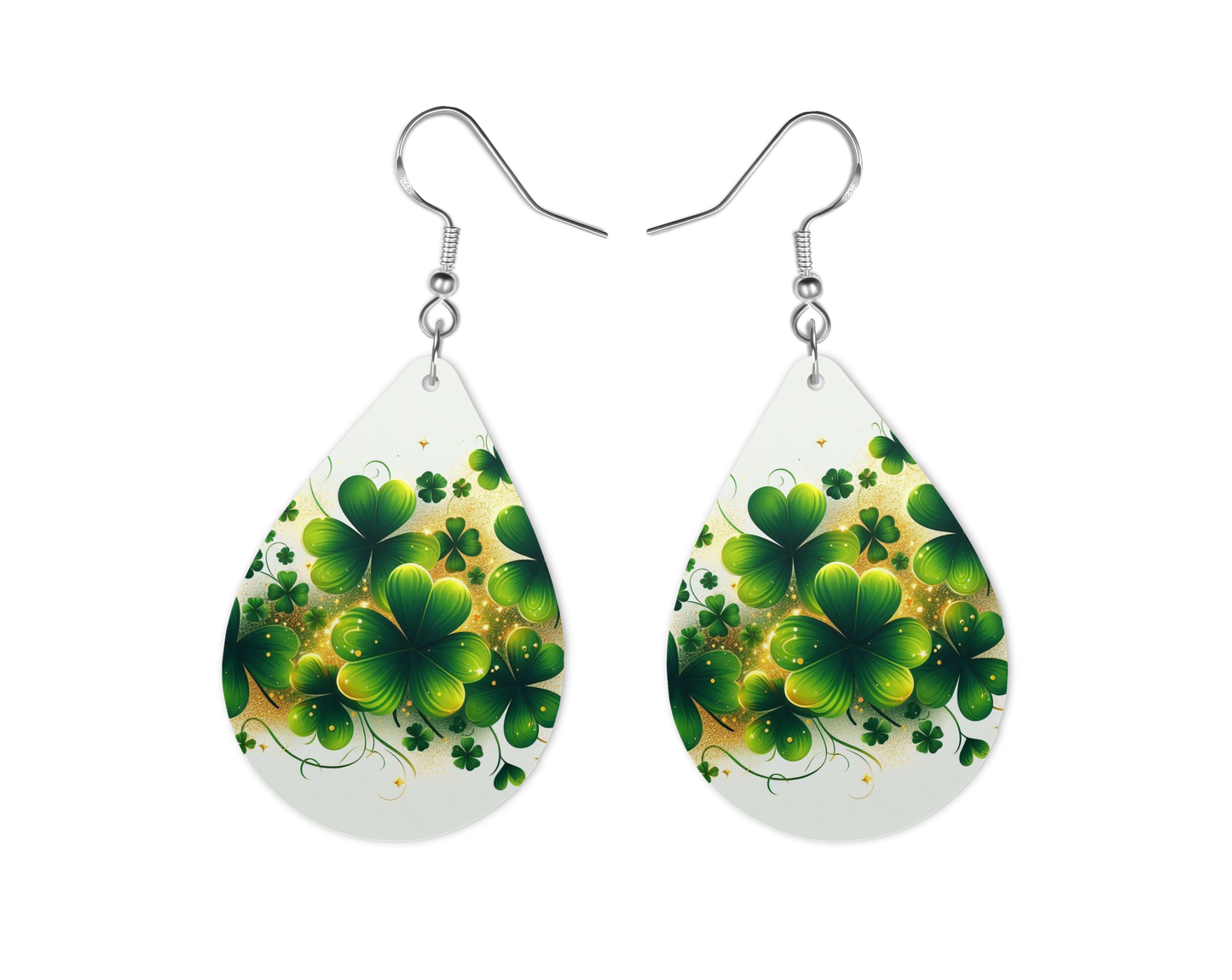 Shamrock Earrings, Fashion Design, Teardrop Earrings