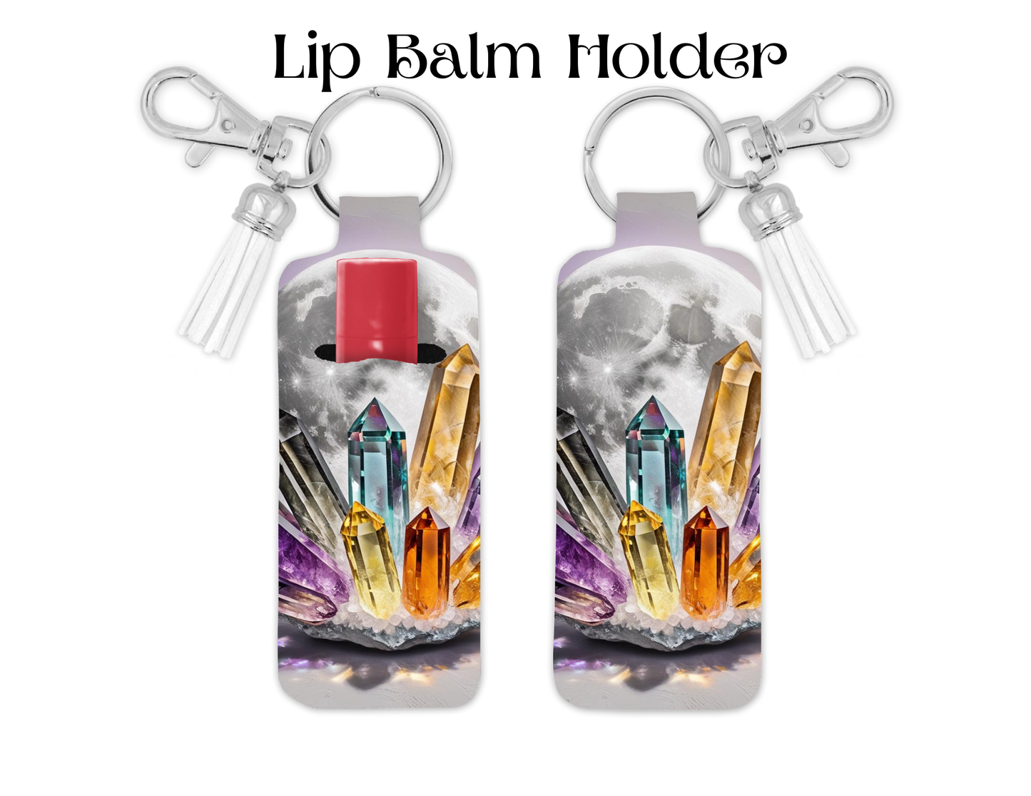 Full Moon Crystal Lip Balm Holder