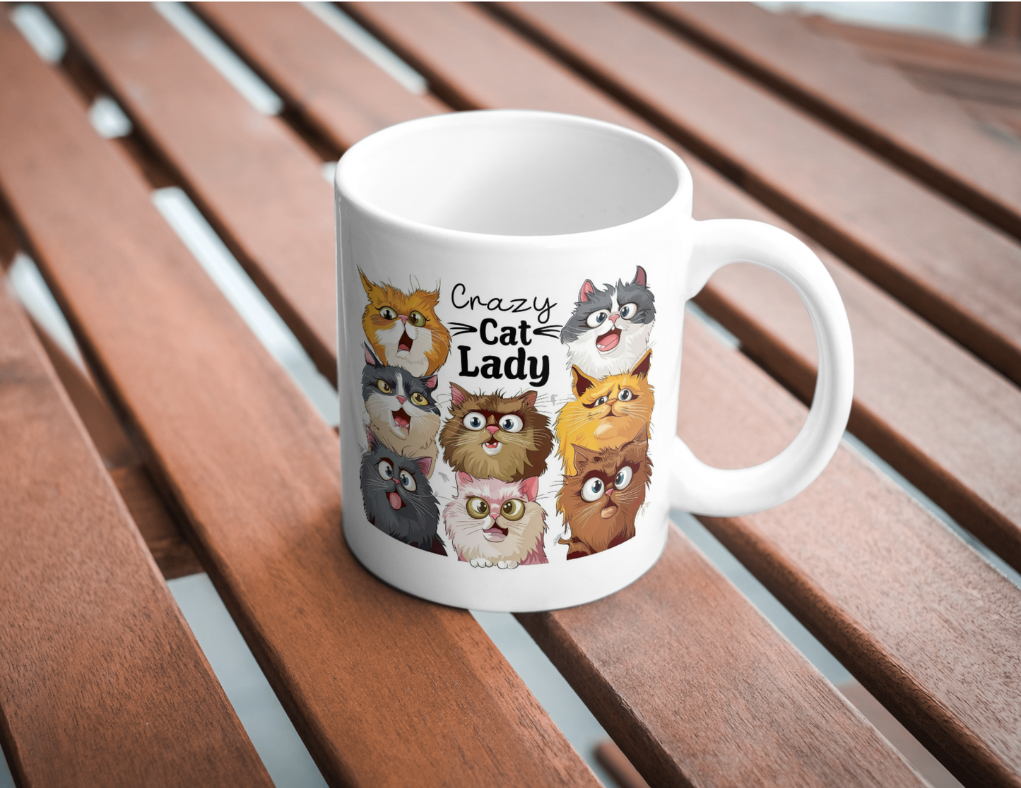 Crazy Cat Lady Mug, 11 oz mugs, drinkware