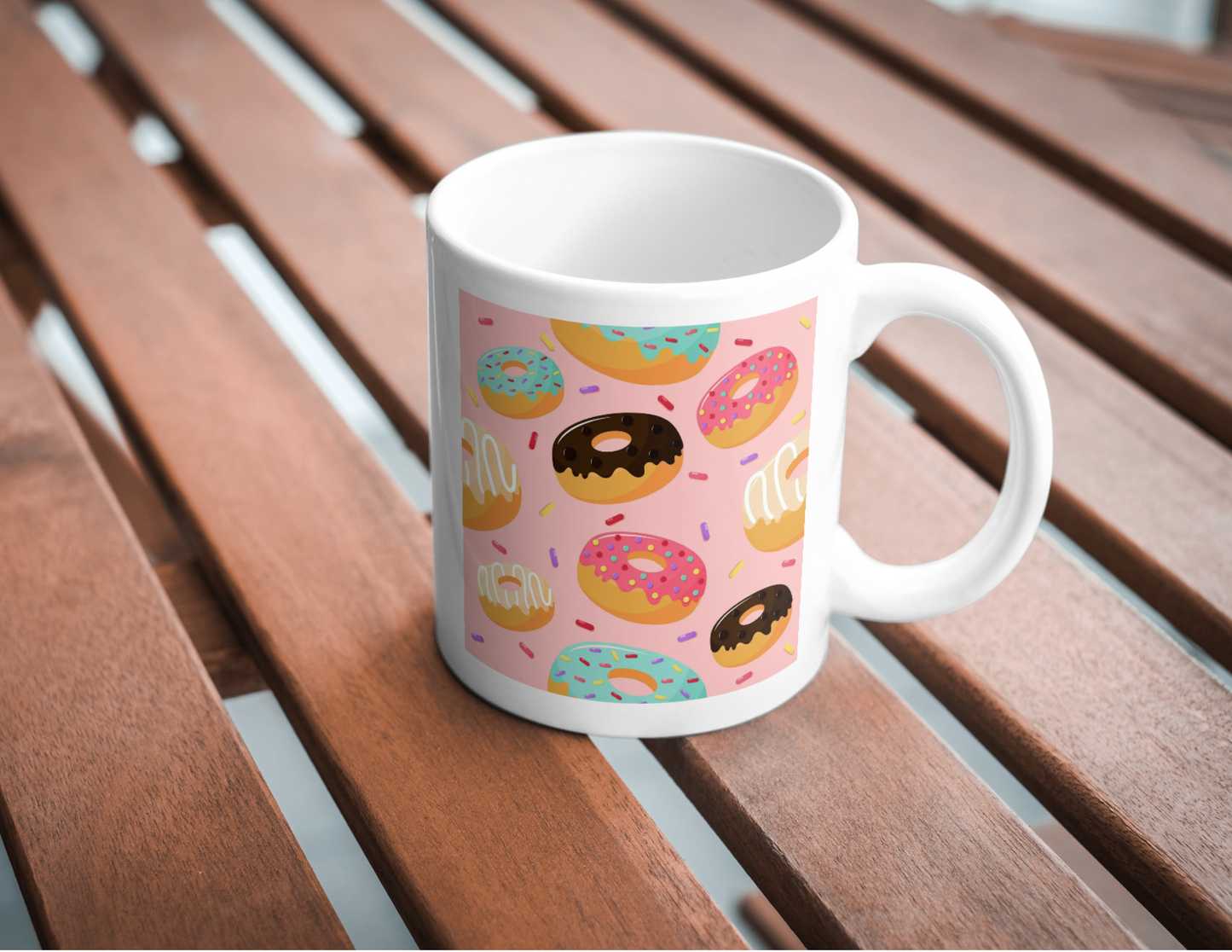 Love Donuts Mug, 11 oz mugs, drinkware