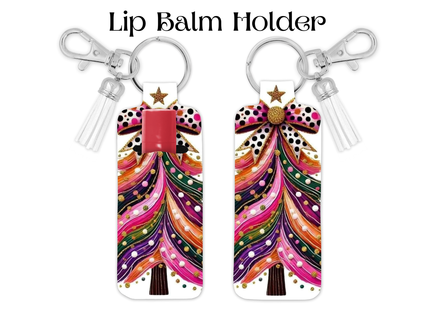 Multicolor Christmas Tree Lip Balm Holder