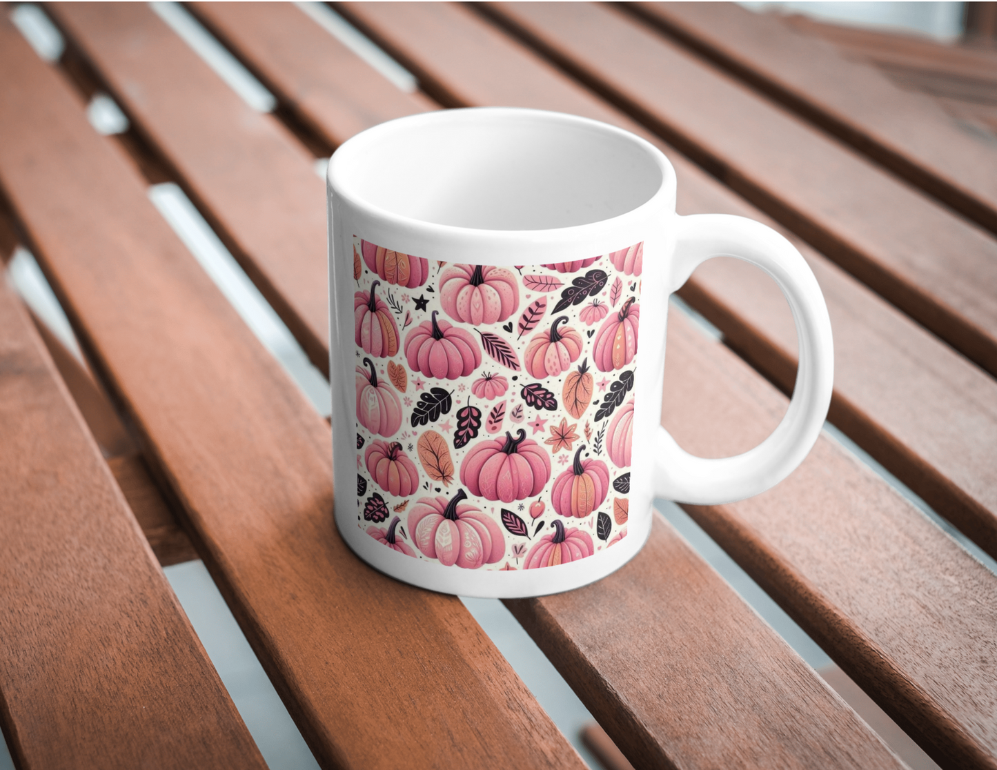 Fall Pumpkins Mug, 11 oz mugs, drinkware