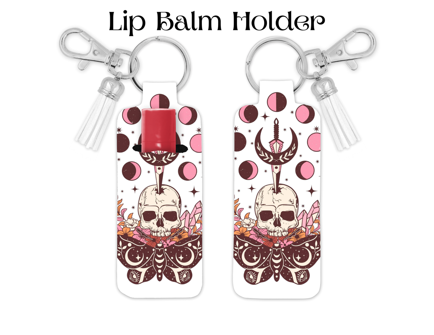 Butterfly Skull Lip Balm Holder