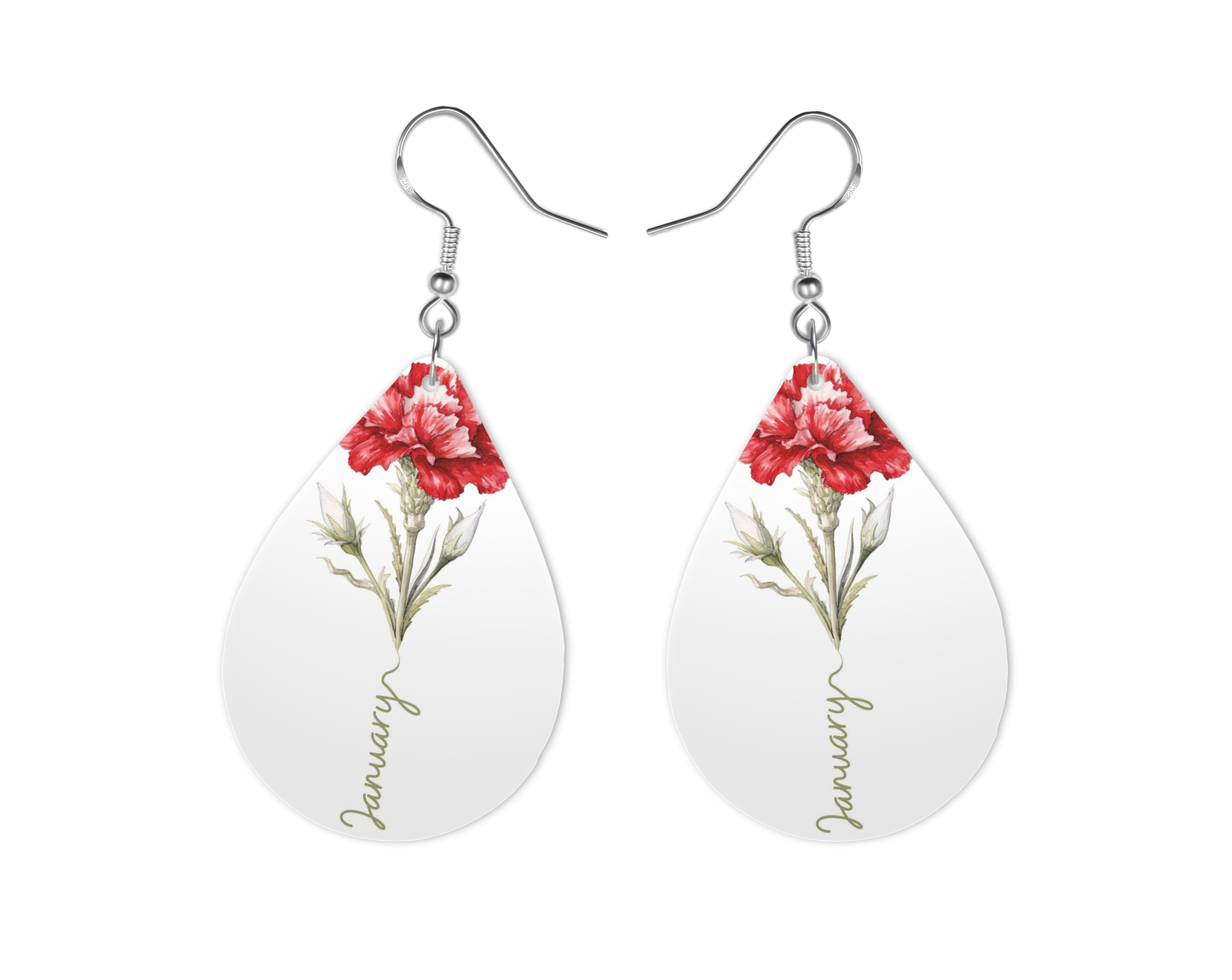 Birth Month Earrings, Custom Made, Fashion Accessory
