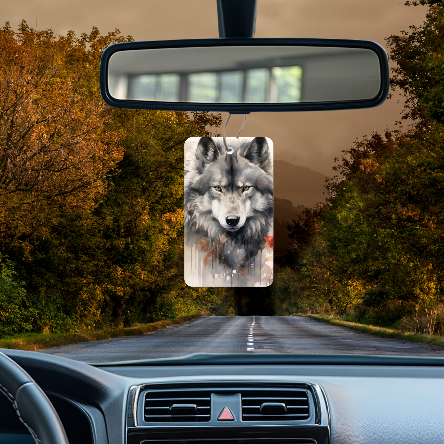 Wolf Air Freshener, Add your own scent!