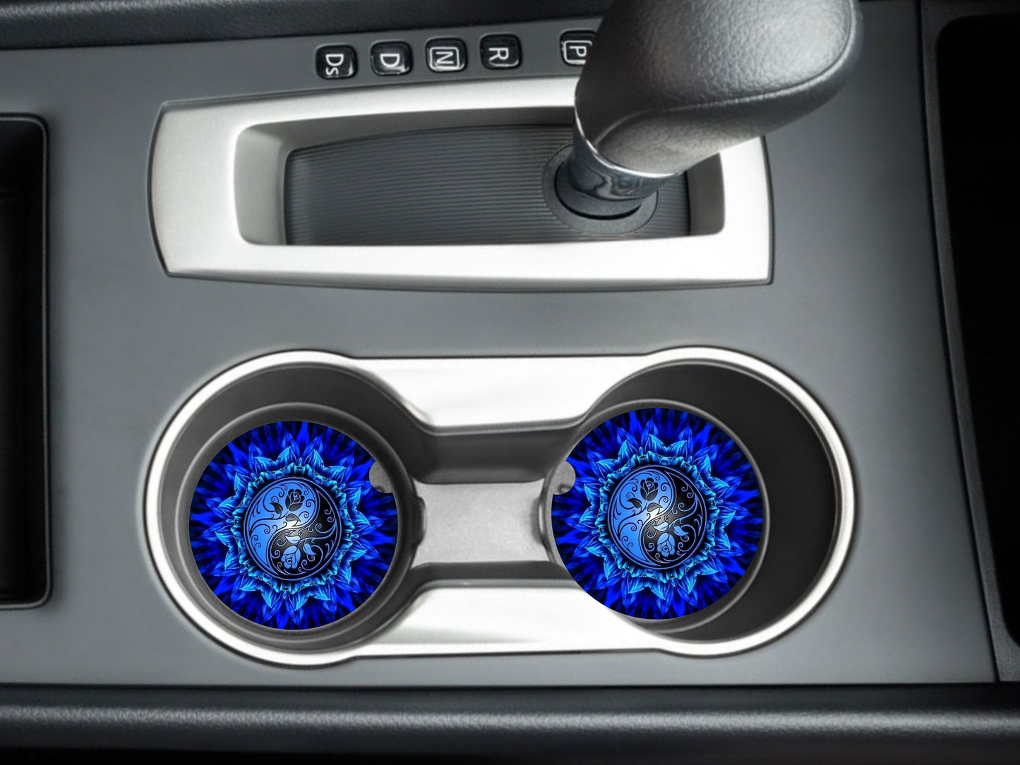 Jing & Jang Car Coasters, neoprene material, car accessory