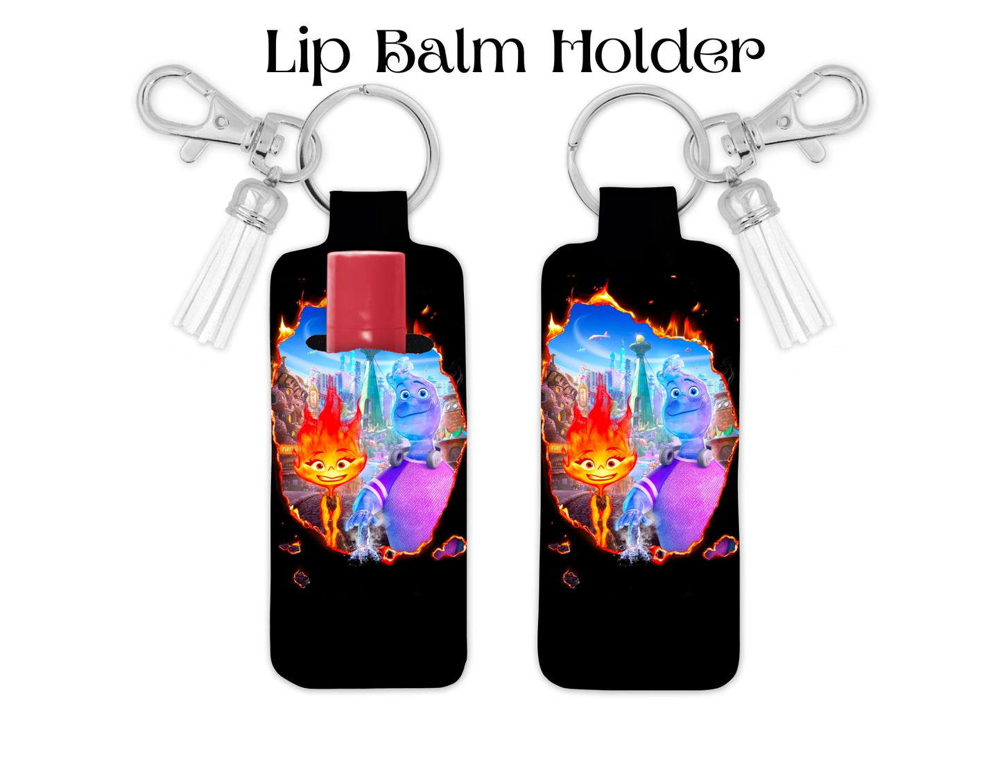Cartoon Movie Water & Flame Lip Balm Holder