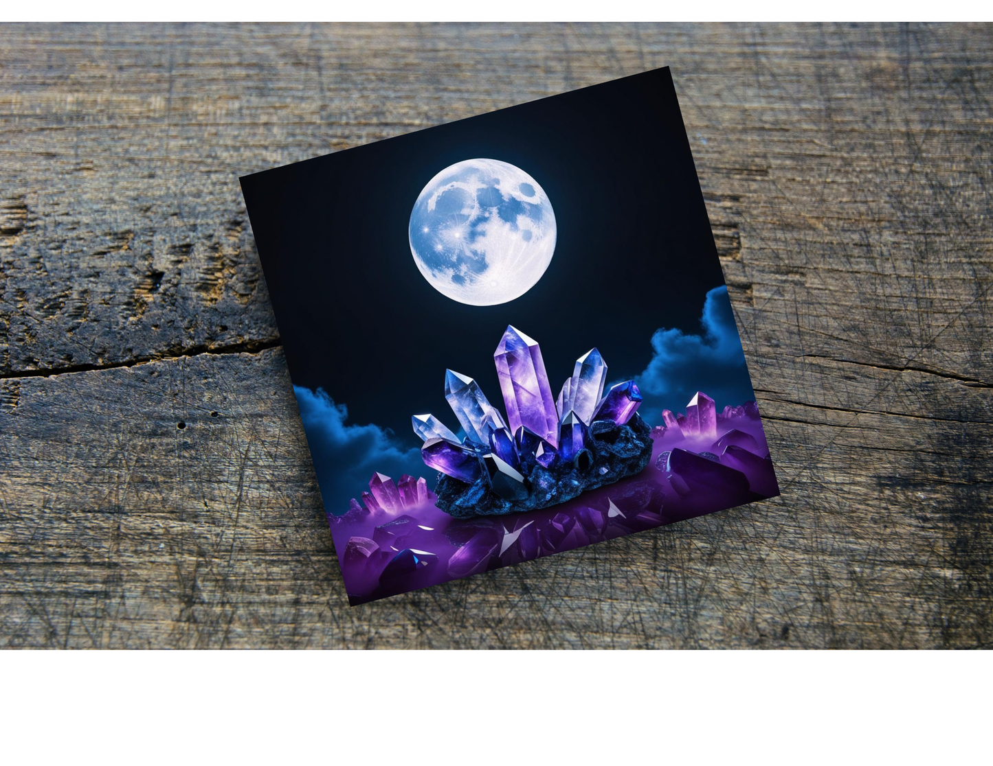 Crystals & Moon Home Coasters
