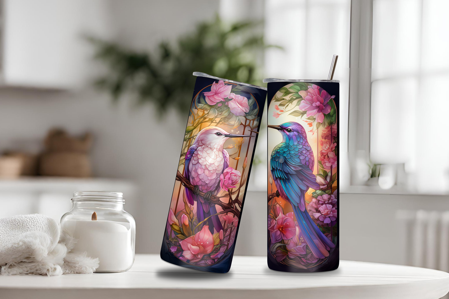 Birds Harmony Tumbler, 20 oz skinny tumbler