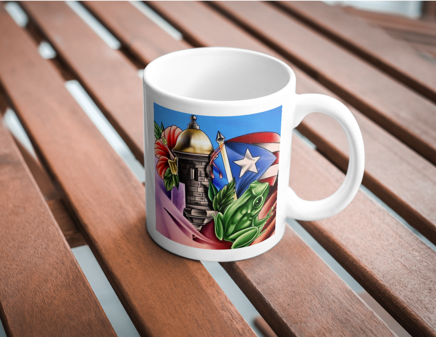 Puerto Rico Island Mug, 11 oz mugs, drinkware