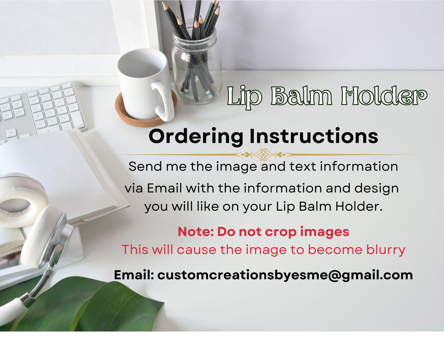 Design Your Own Lip Balm Holder, Personalized