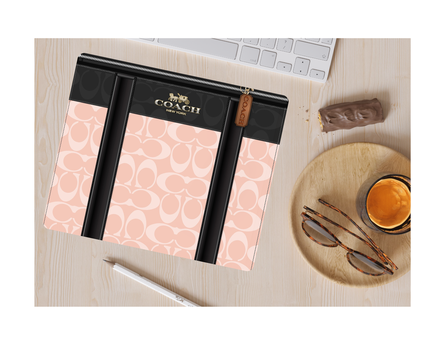 Blush Pink Mouse Pad, custom made