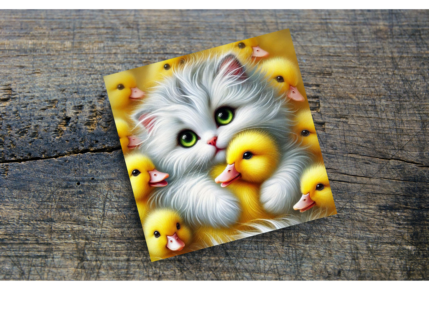 Cat & Ducks Home Coasters