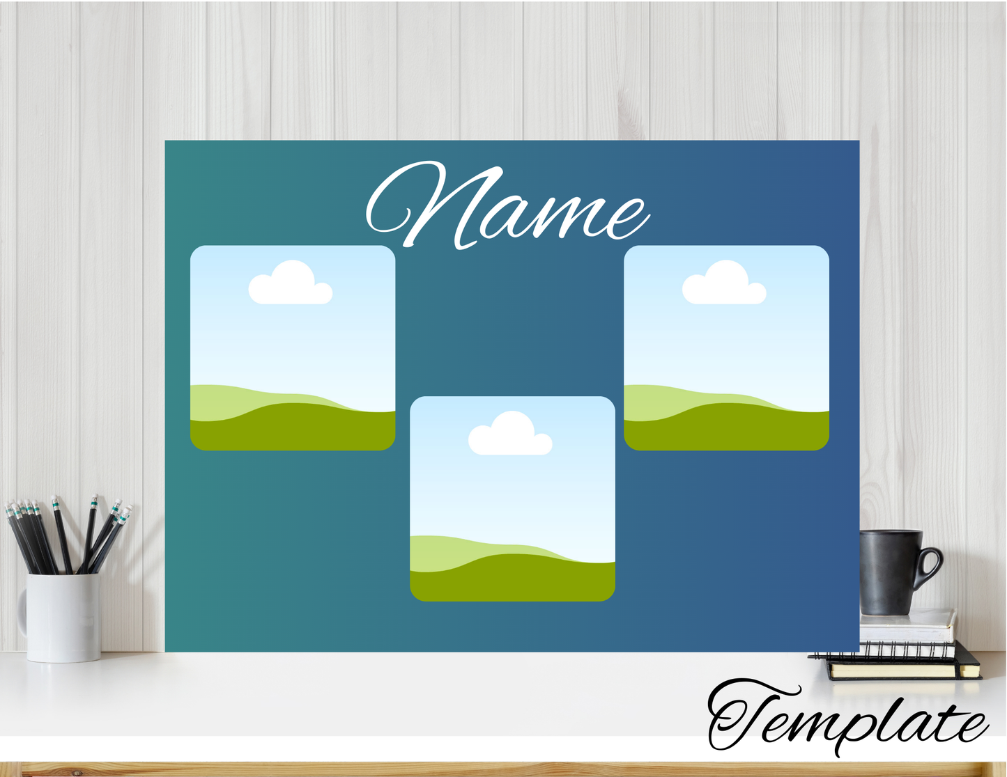 Rectangle Stone Slate, Personalized, 7" x 5" size