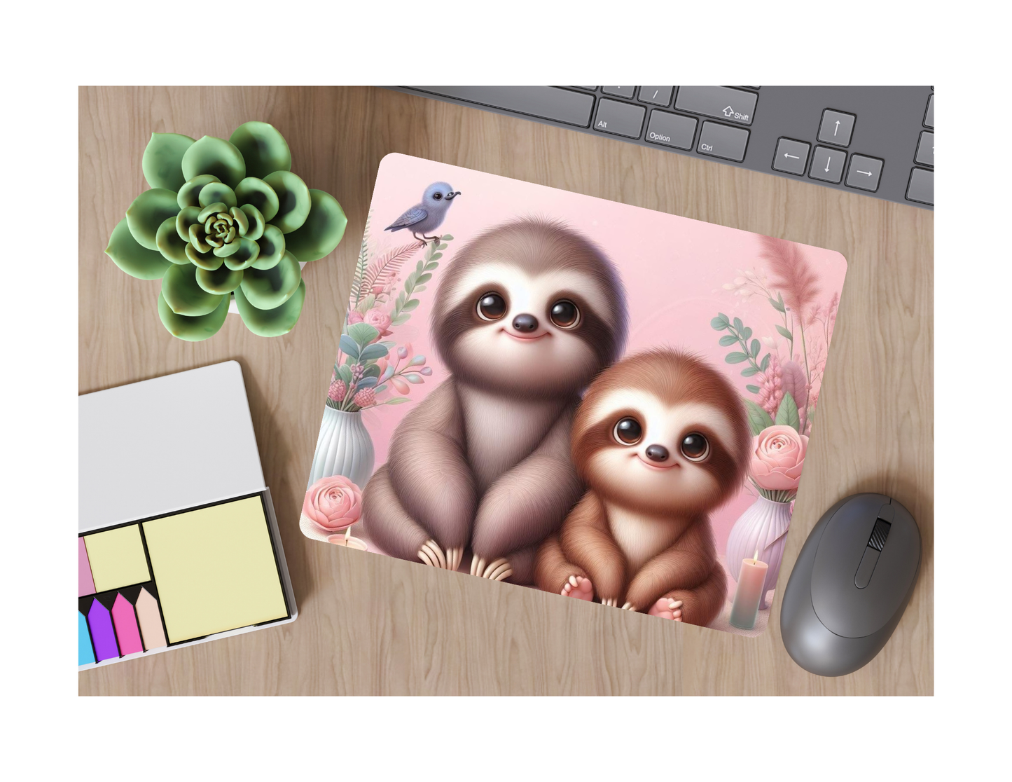 Sloths Design Mouse Pad, custom made