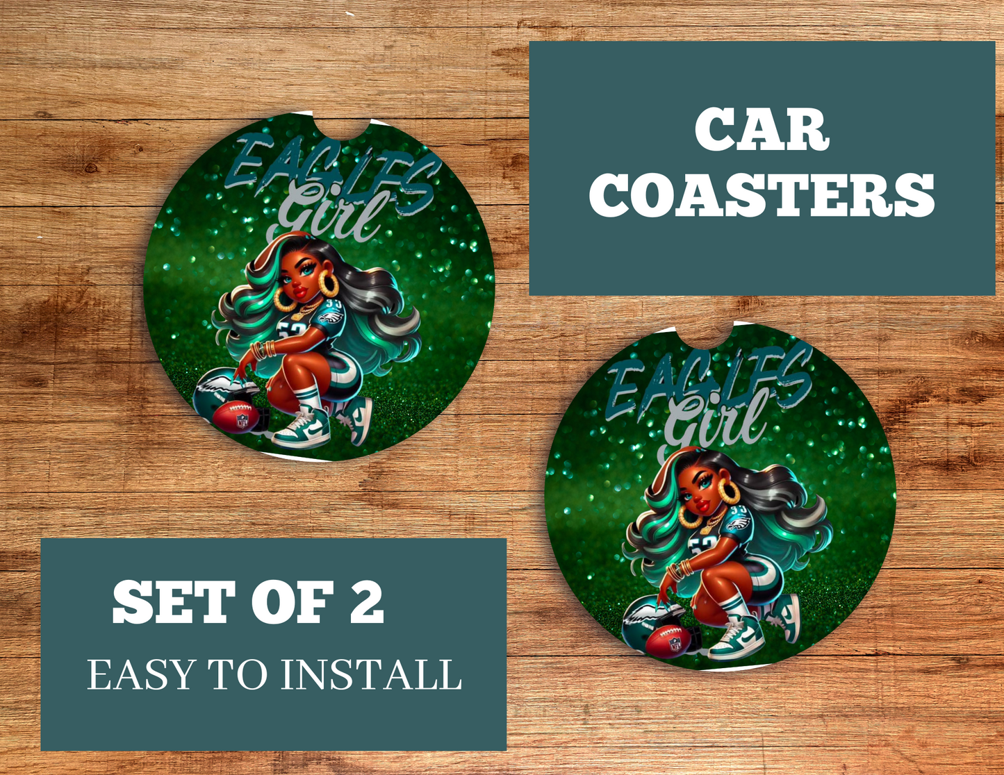 Sports Car Coasters, neoprene material, car accessory