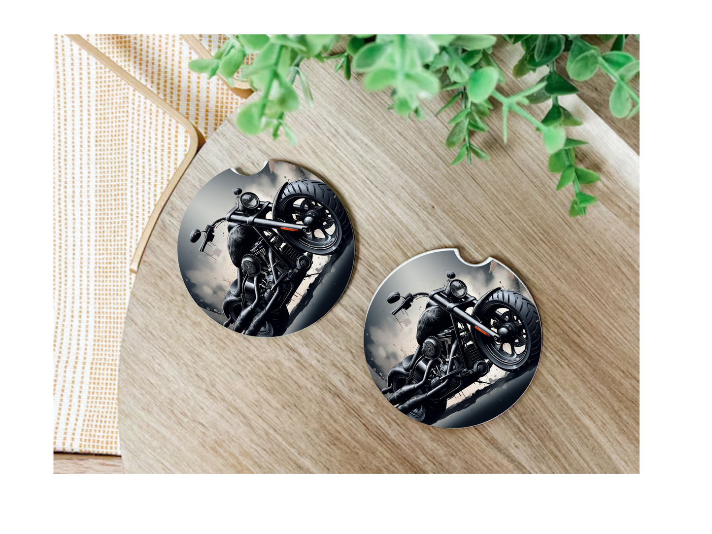 Motorcycle Car Coasters, neoprene material, car accessory