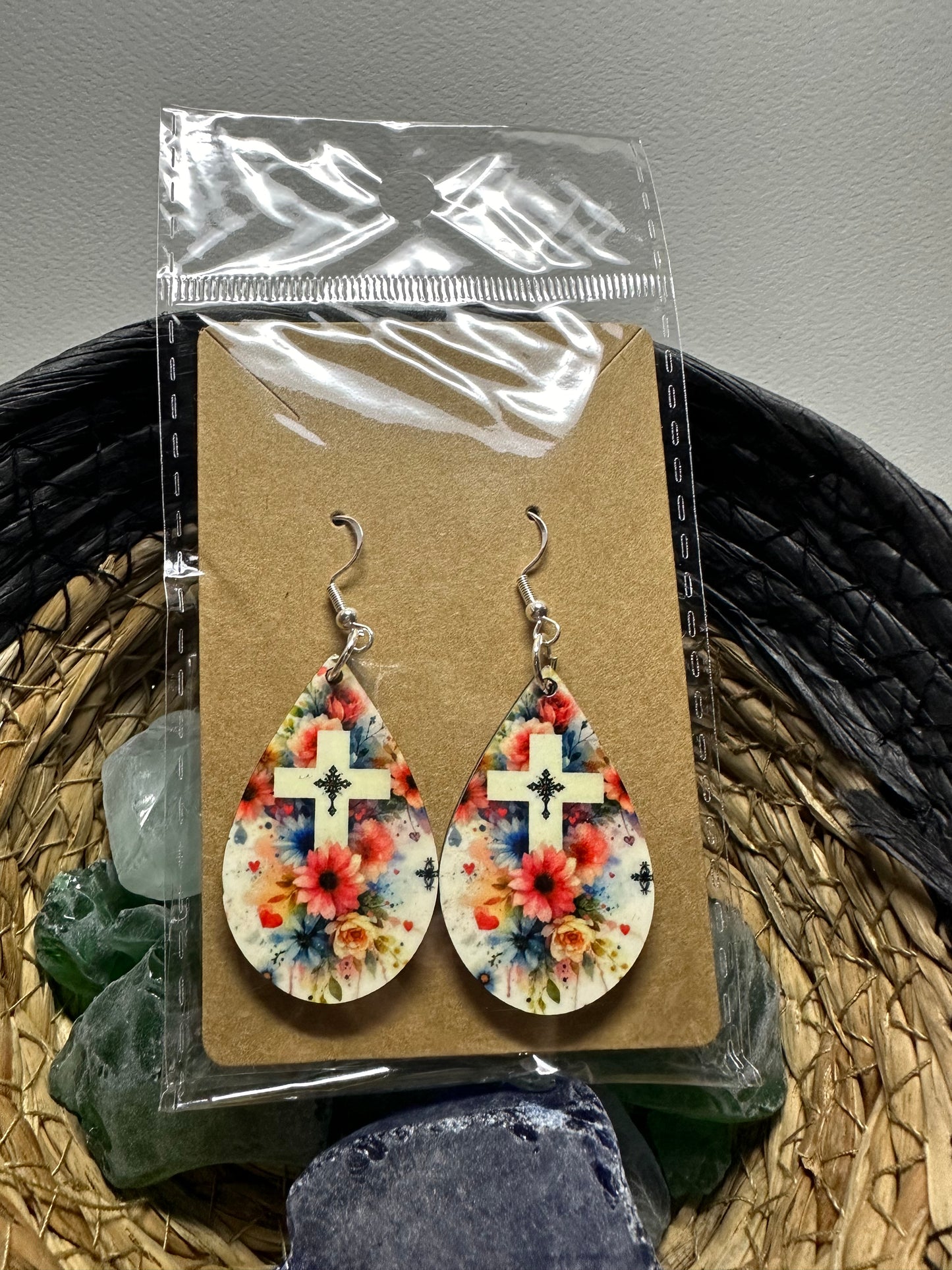 Cross Drop Earrings, fashion accessory