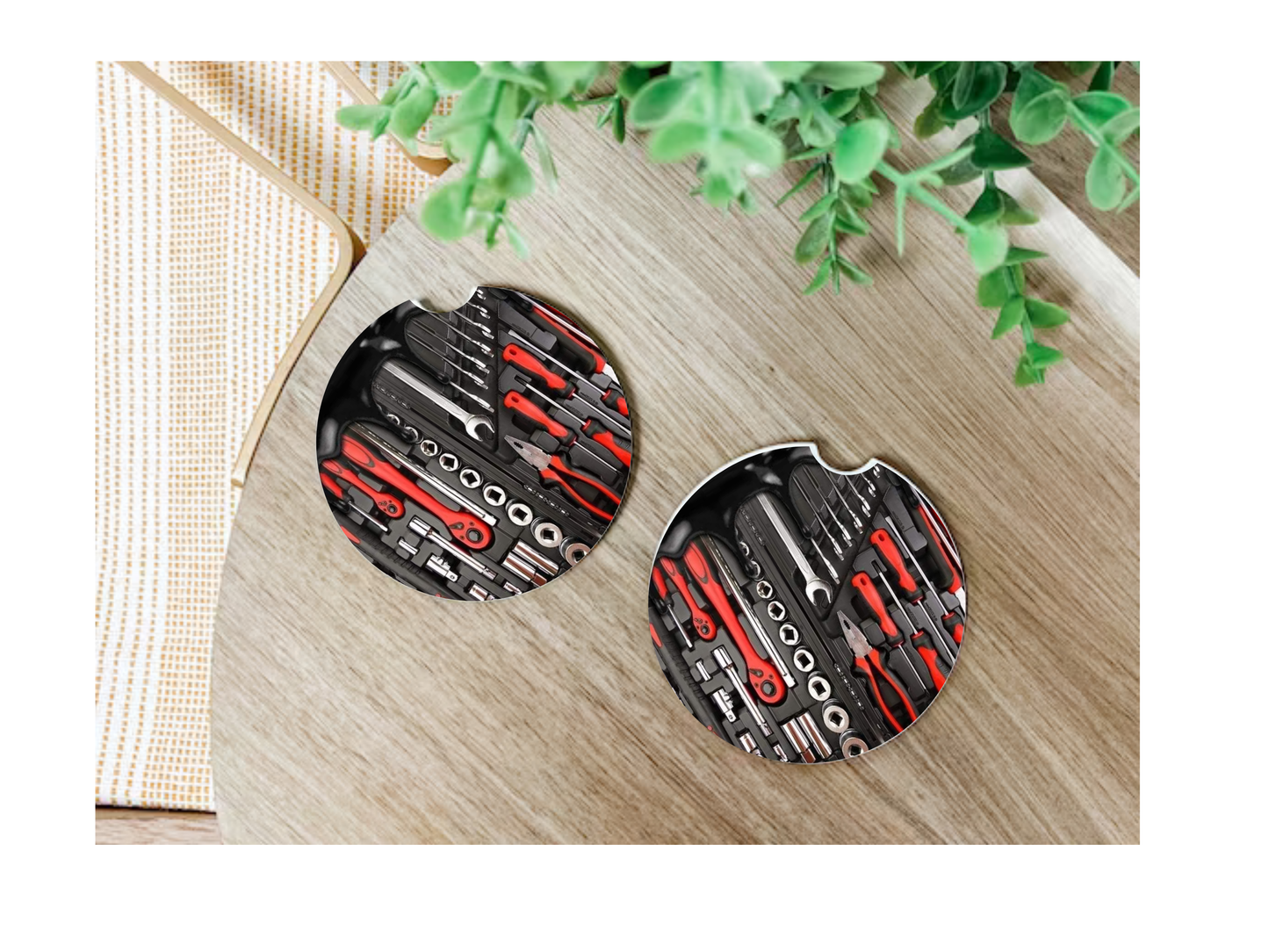 Tools Car Coasters, neoprene material, car accessory