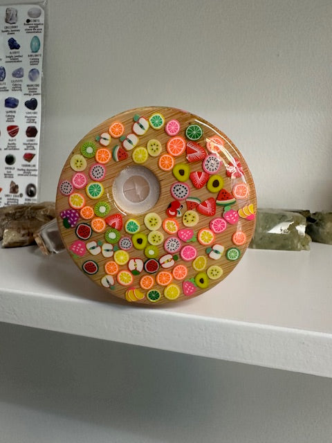 Fruit Confetti Snow Globe Glitter Tumbler