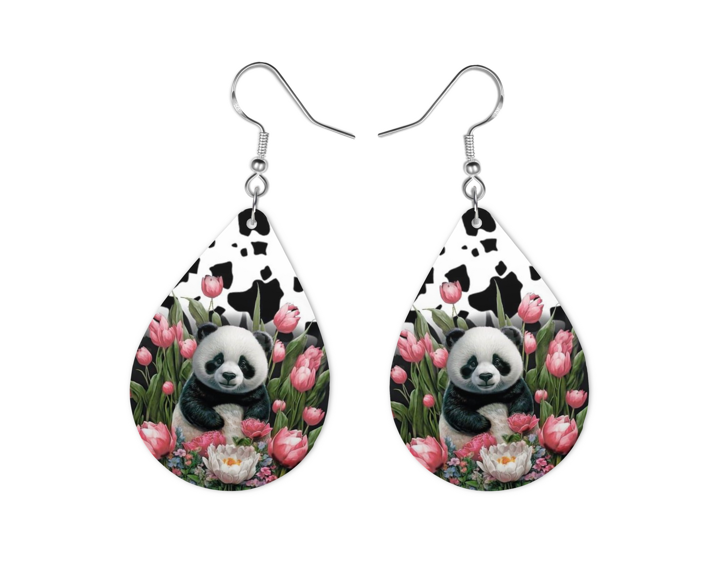 Panda Earrings, Fashion Design, Teardrop Earring