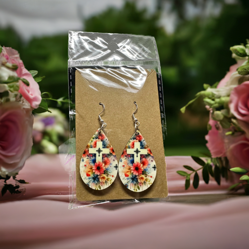 Cross Drop Earrings, fashion accessory