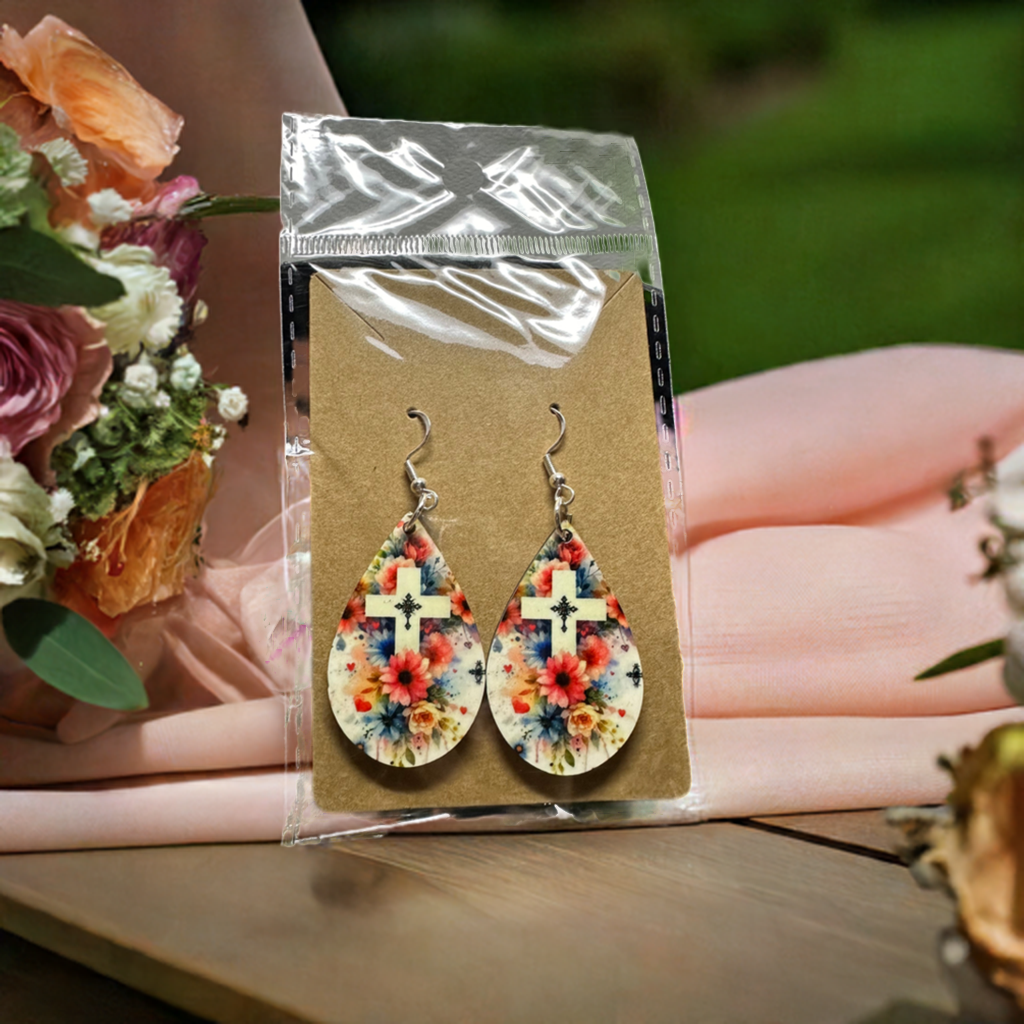 Cross Drop Earrings, fashion accessory