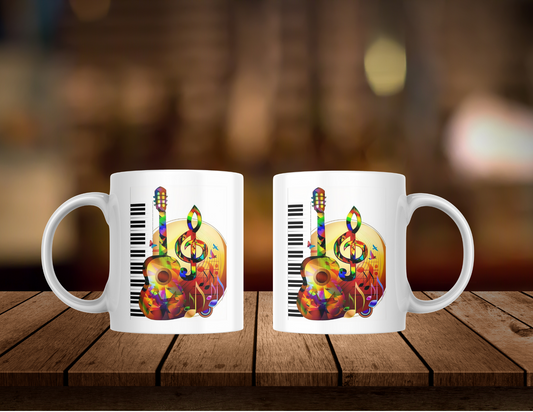 Guitar Mug, 11 oz mugs, drinkware
