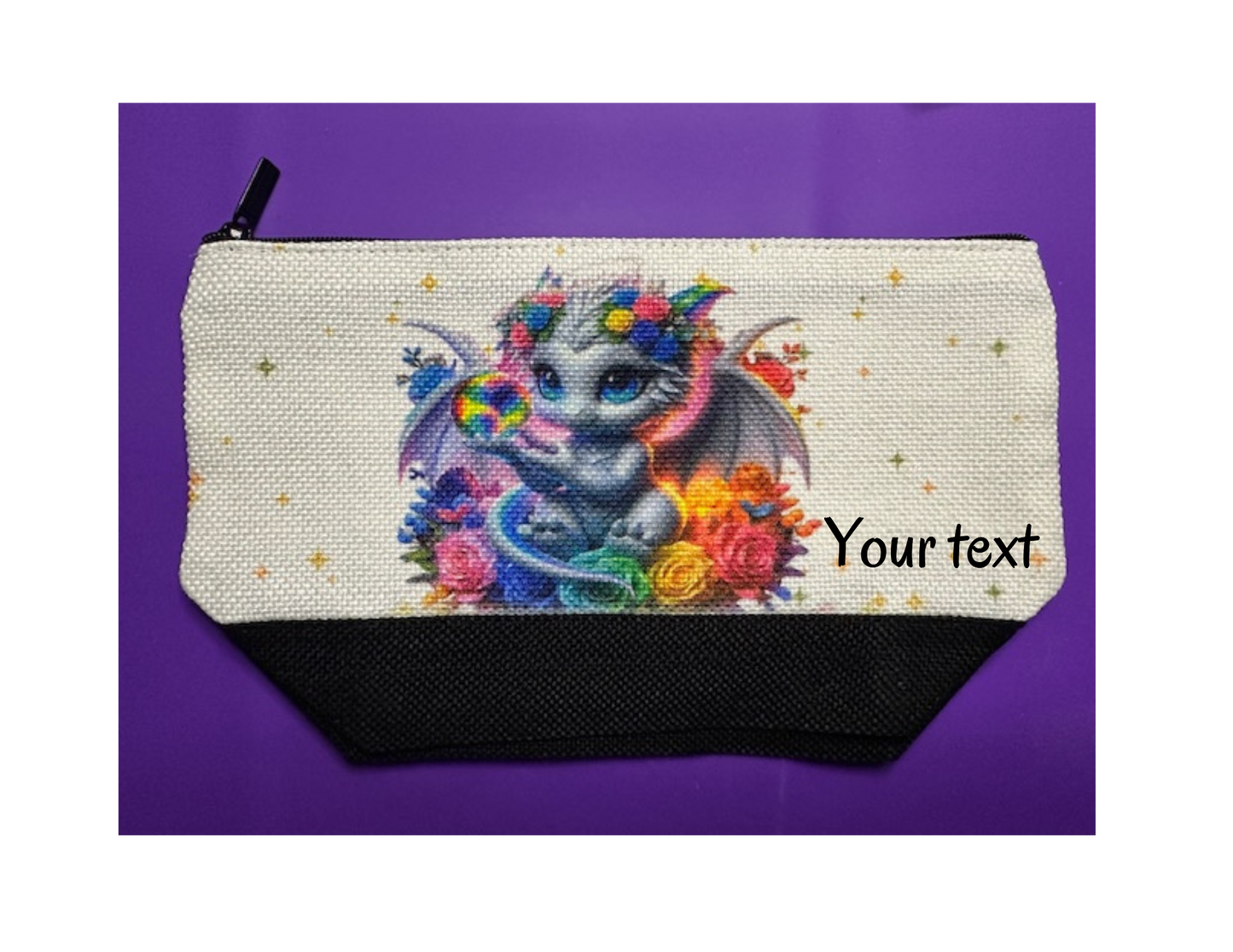 Dragon Crystal Makeup Bag, Pencil Bag