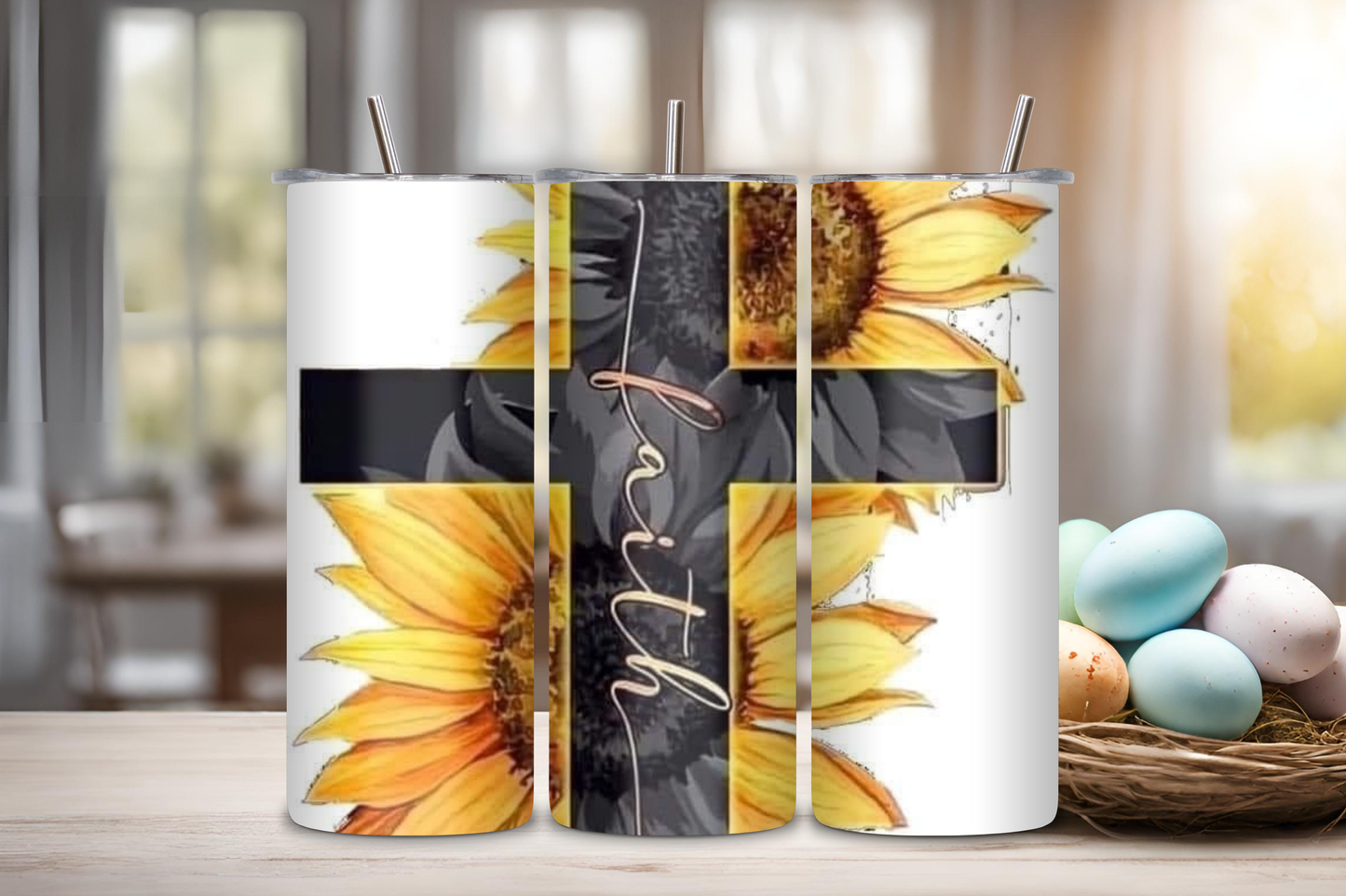 Faith Custom Tumbler, 20 oz skinny tumbler, drinkware