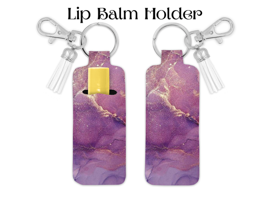 Pink Marble Lip Balm Holder