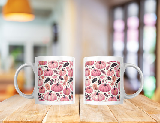 Fall Pumpkins Mug, 11 oz mugs, drinkware