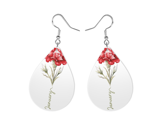 Birth Month Earrings, Custom Made, Fashion Accessory