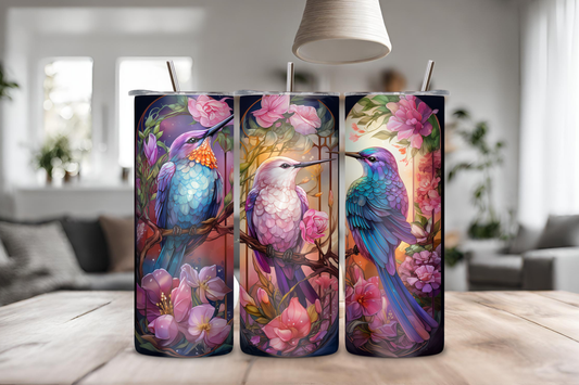 Birds Harmony Tumbler, 20 oz skinny tumbler