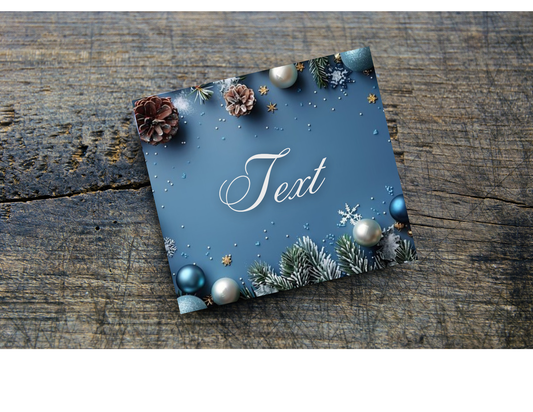 Holiday Home Coasters, Personalized, set of 4