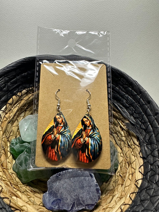 Virgin Mary Earrings, fashion accessory