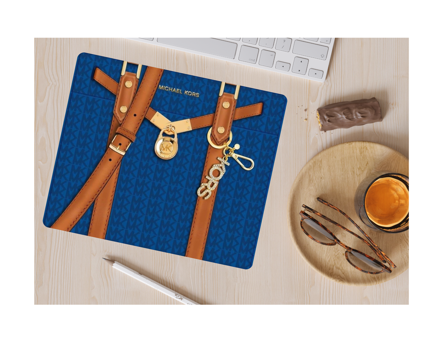 Blue Mouse Pad, desk accessory