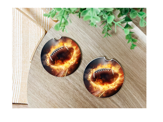 Football Car Coasters, neoprene material, car accessory