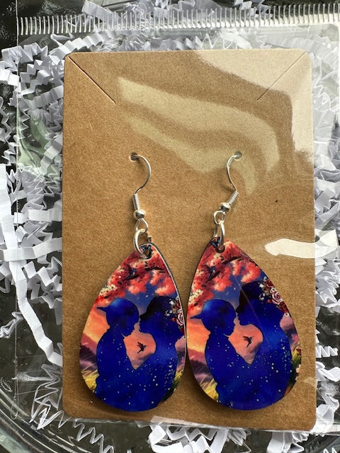 Mother & Son Earrings, Fashion Design, Teardrop Earring